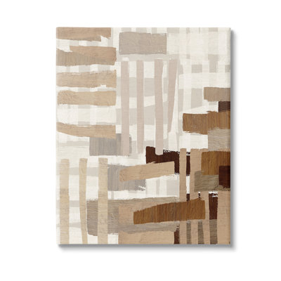 Art mural sur toile Natural Hatched Hues par Amber Sterling
