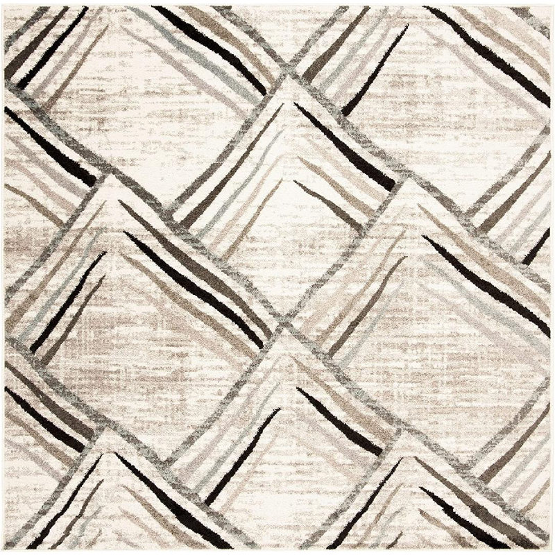 Whitinsville Performance Geometric Rug, Square 5'1"
