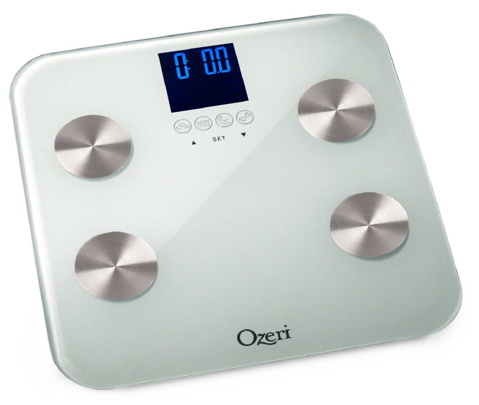 Ozeri Touch 440 lbs Total Body Bath Scale - Auto Recognition and Infant ...