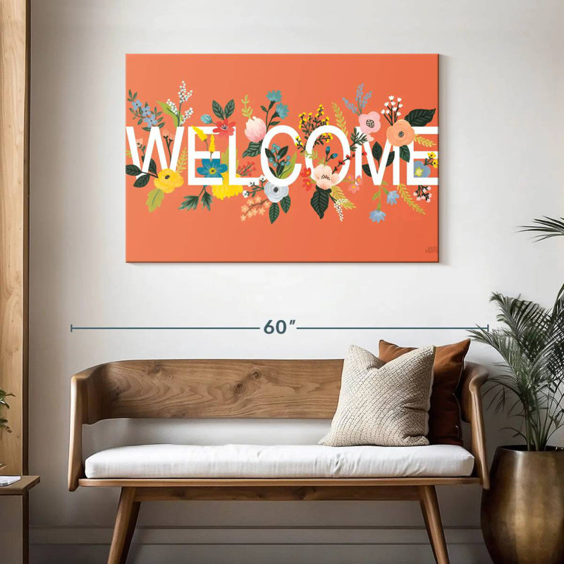 Panneau mural Khylige Wild Garden Welcome, H 30 po x l 45 po