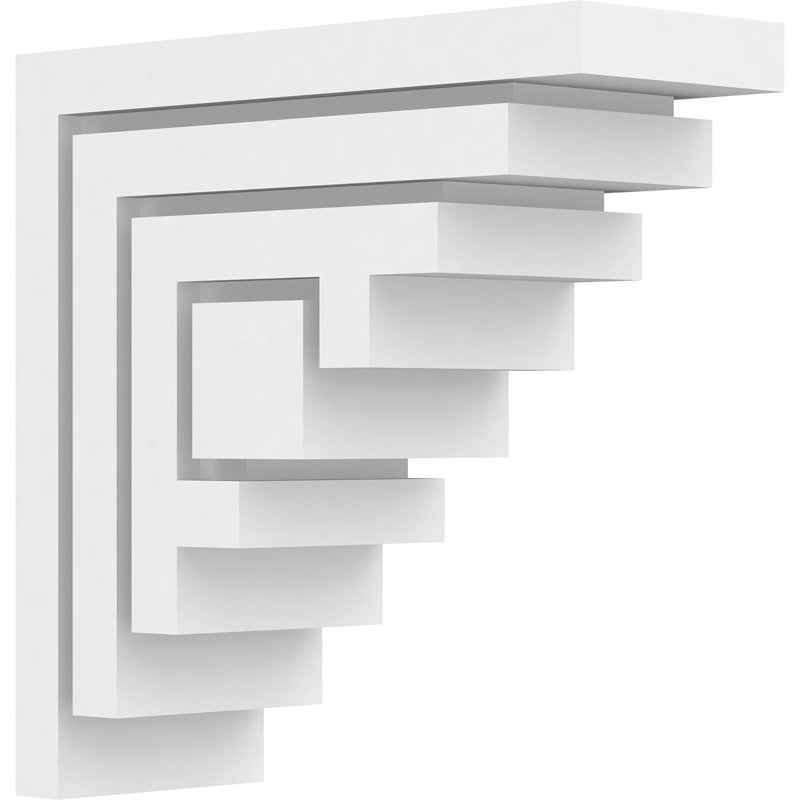 Support standard en PVC de qualité architecturale Landon, H 9 po x l 3,5 po x p 9 po