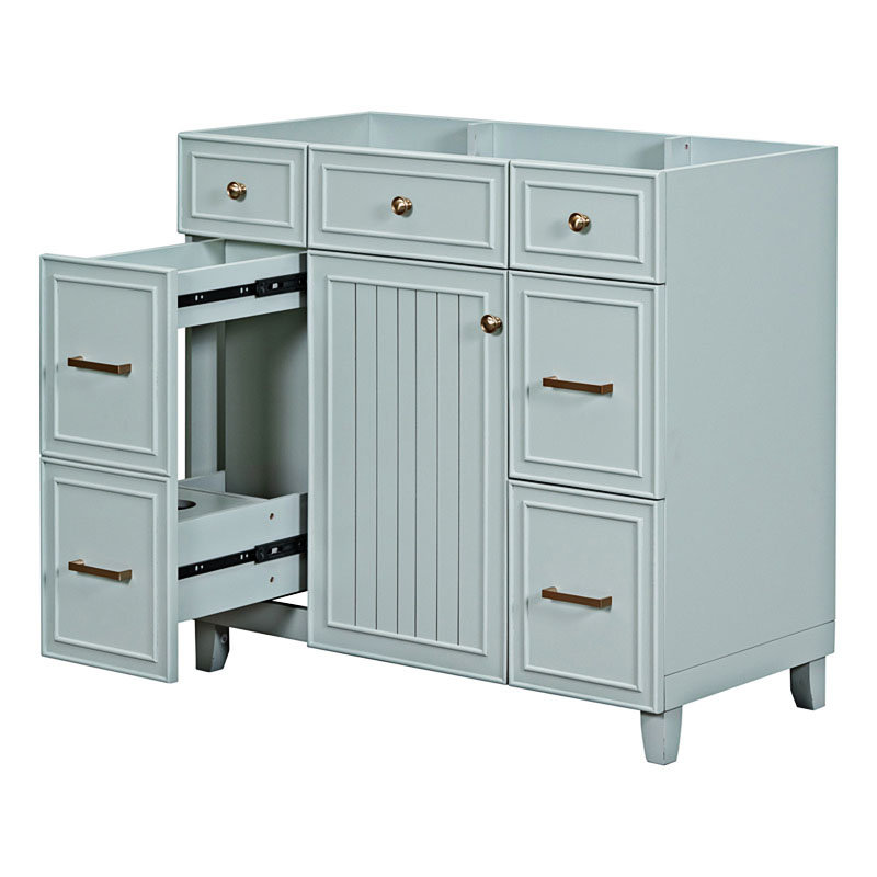 Base de meuble-lavabo simple 35,4 po seulement, Vert