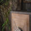 Buffet en bois brun et noir