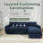 100" Modern Chenille Sectional With Ottoman-1045724517