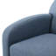 Blue Swivel Chair, 360 Degree Mechanism, Coil Spring Seats, Removable And Reversible Seat Cushion, No Assembly Required, Modern Style, Hemp Like Fabric, Soft Lustre Chair With Swivel, Fabric A-1573443045