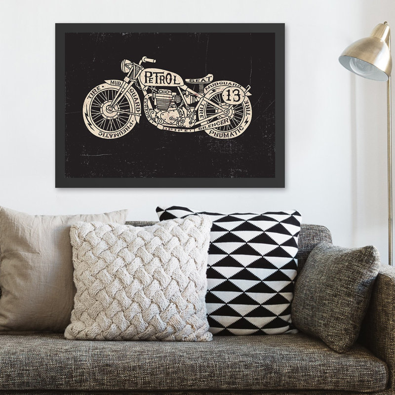 Elegant Decorative Framed Painting, Black & Cream, 15.7 x 21.7 inches | 100% MDF with 100% Polystyrene Frame (0.8 inches Thick) | UV Digital Printing, Wall-Mountable | Perfect for Home Décor & Modern Aesthetics