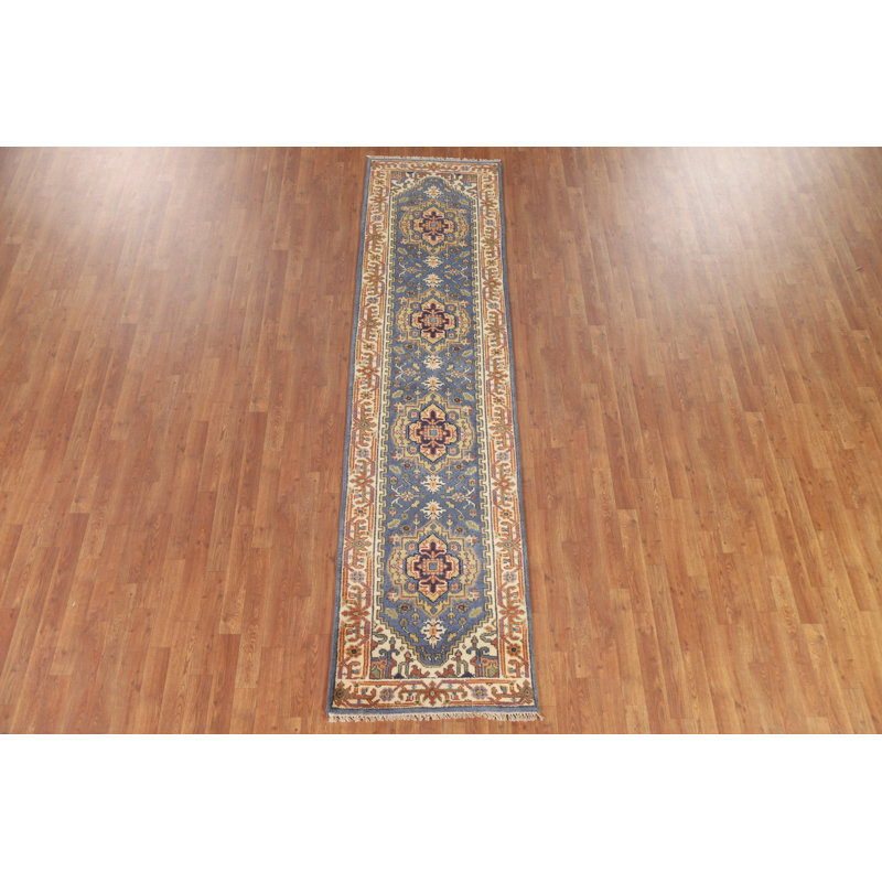 Tapis de couloir bleu 3 x 3