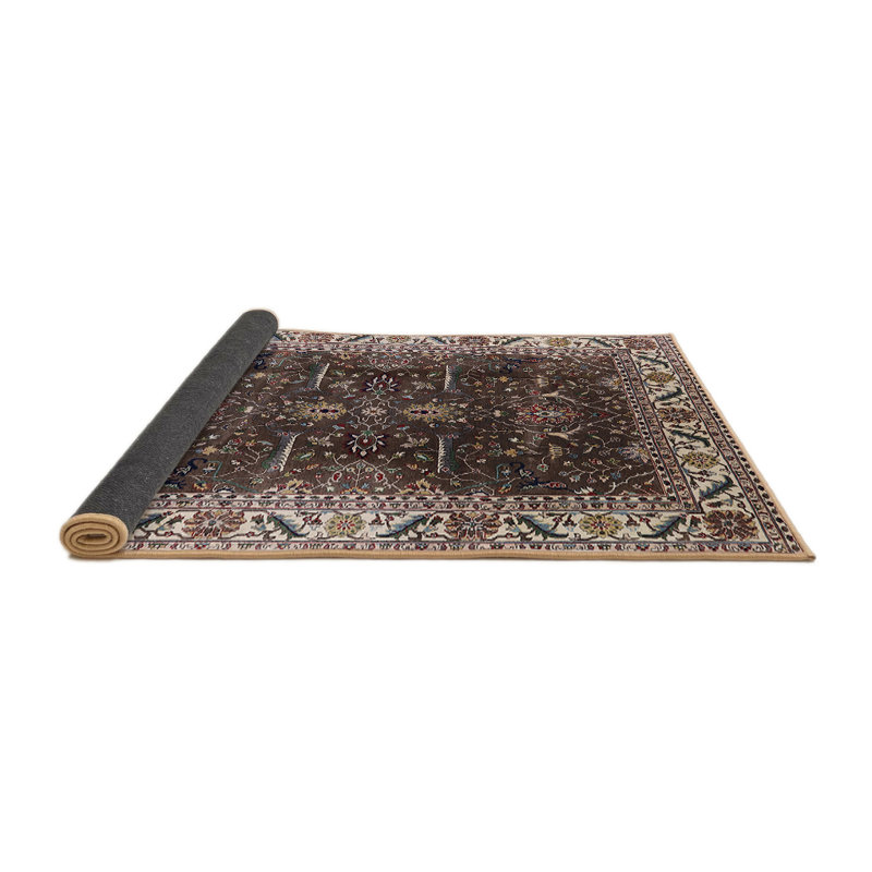 Tapis oriental brun Tholf, Rond 4 pi