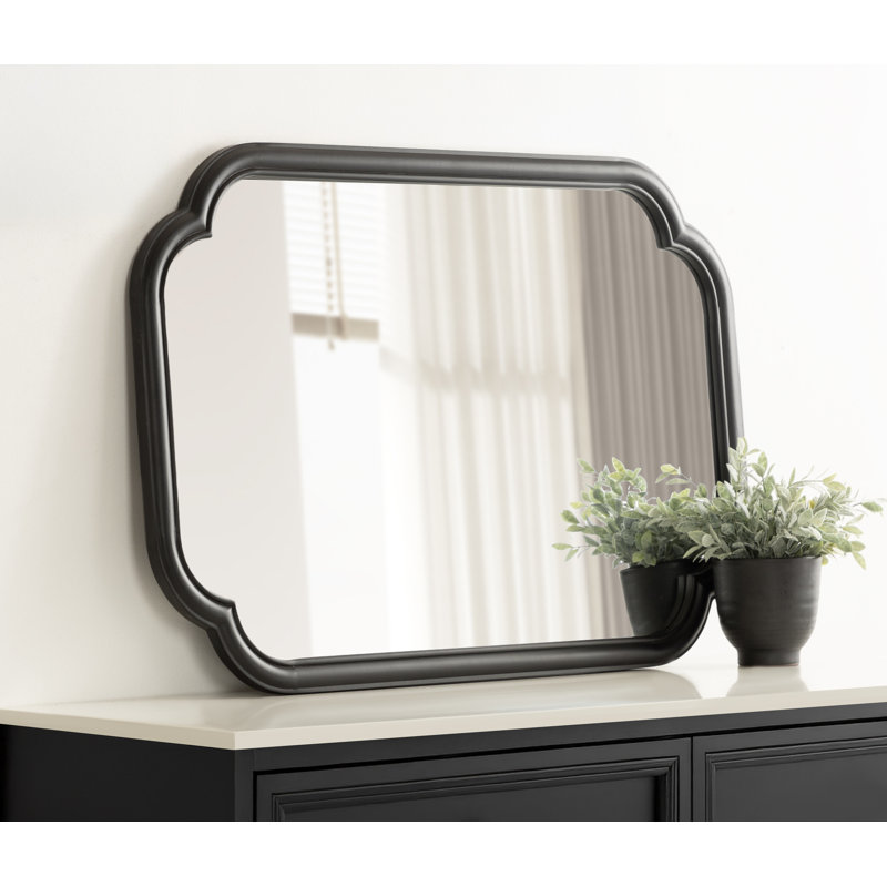 Miroir de salle de bain Glenby, Noir