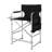 26" Tall Iron Frame Folding Directors Chair With Side Table