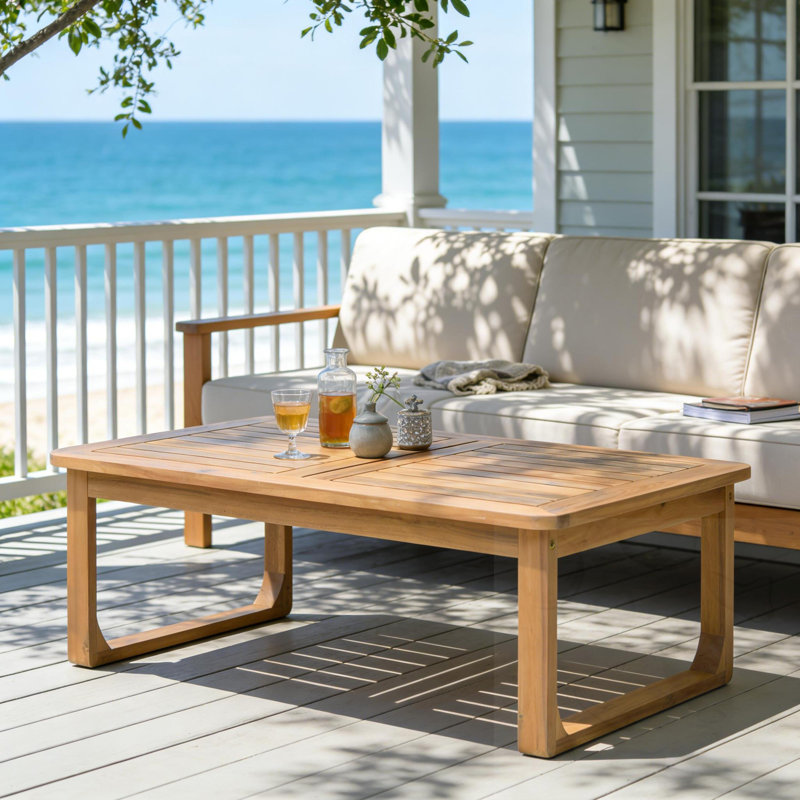 Table de patio d'extérieur en bois