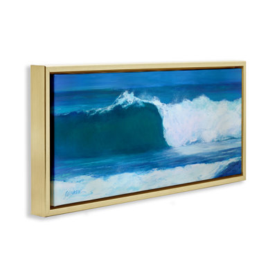Art mural sur toile flottante à crête, vague et grain encadré par Suzanne Wilkins