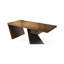 Bureau rectangulaire en bois massif brun-107743462