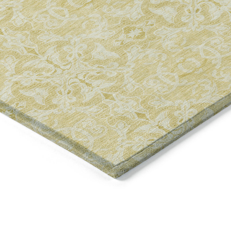Tapis d'intérieur / extérieur en polyester tissé à la machine Sosha, Rectangle 5 pi x 7 pi 6 po
