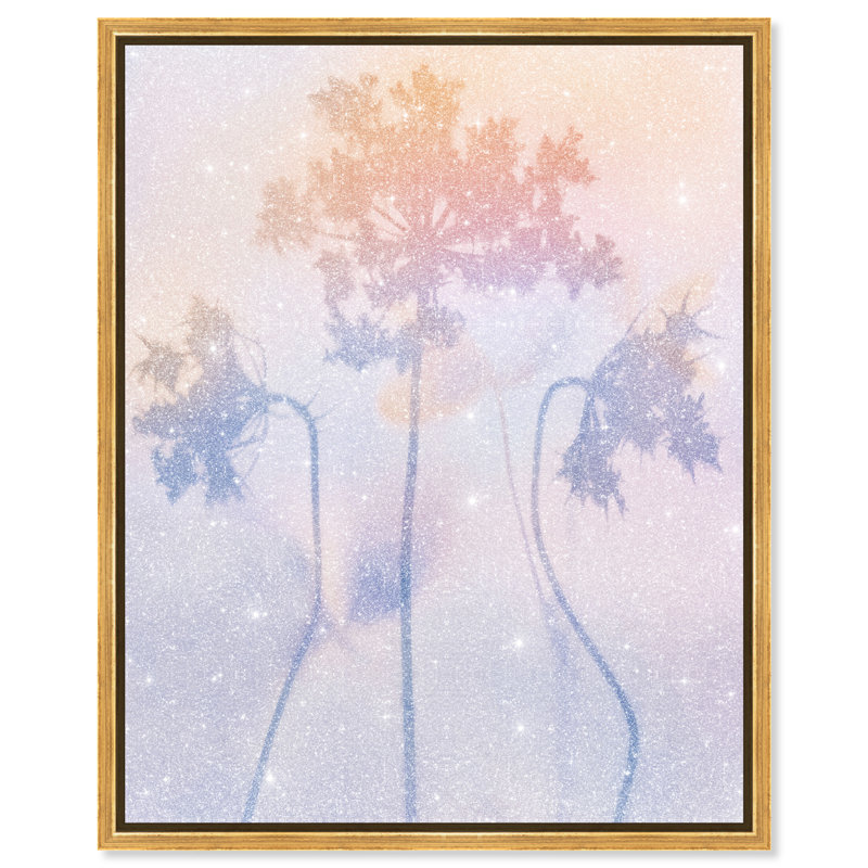 Lavender Shadows Print by Oliver Gal, 21"H x 25"W, Gold Floater Frame