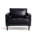Black Faux Leather