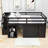 Longmeadow Wood 3 Drawers Loft Bed with Retractable Desk and Shelves-571246320-571246327