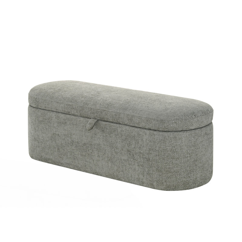 Banc de rangement fonctionnel 1Pc avec compartiment caché, Gris clair