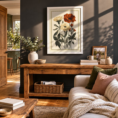 Carnation Study Botanical - Framed Print