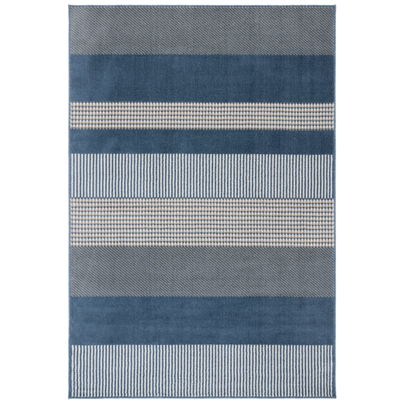 Nicarete Performance Striped Rug, Square 6'7"