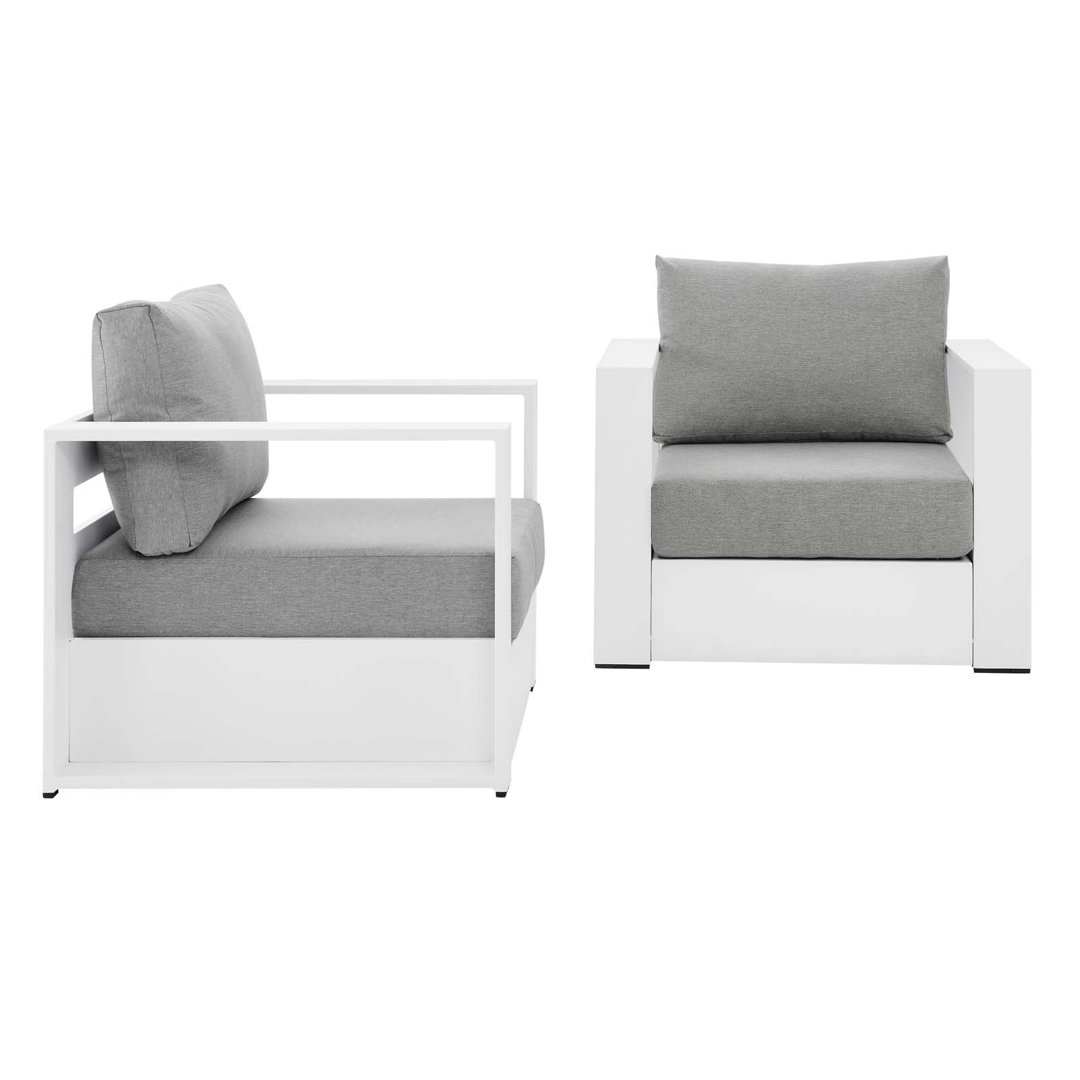 Modway Tahoe Outdoor Patio Powder-Coated Aluminum Armchair Set (Set of 2) Modway Frame 