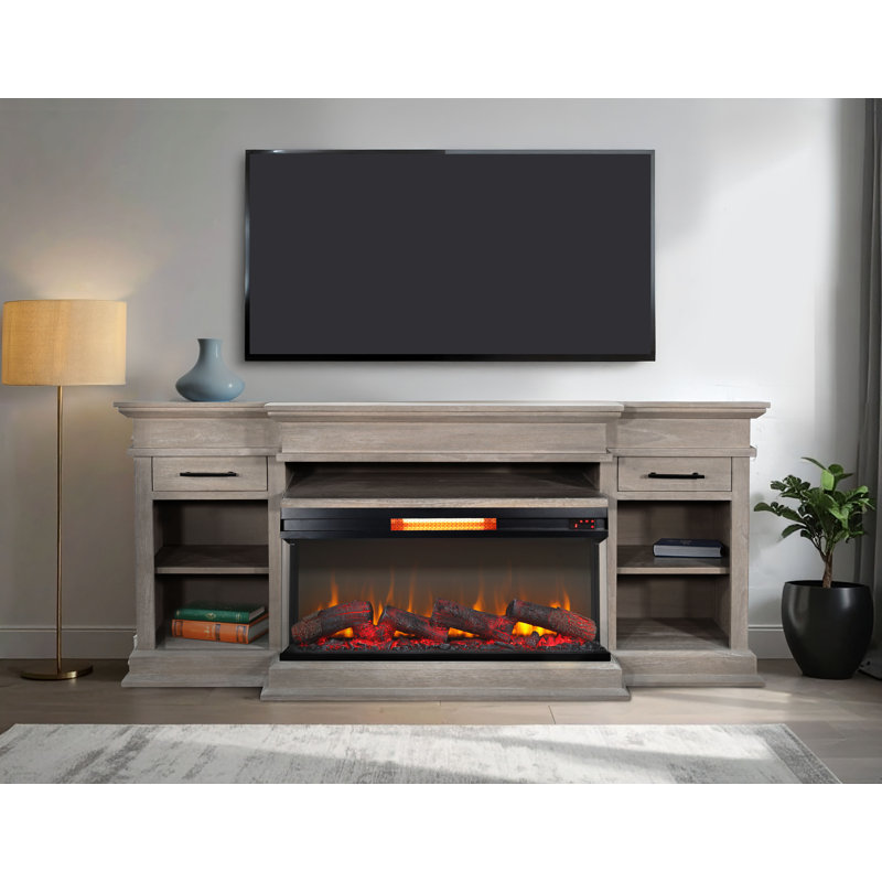 Console multimédia 72 po avec foyer électrique panoramique
