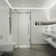 Winslow 46" W x 35" D x 74" H Sliding Frameless Shower Enclosure with 3/8  Clear Glass