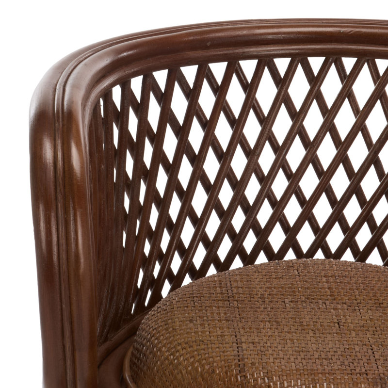 Tabouret de comptoir Haider, Brun