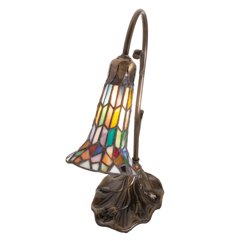 Aveley Arched Table Lamp, Red/Blue/Green