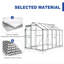 6 Ft W X 10 Ft D Hobby Greenhouse-67371364