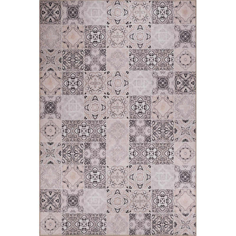 Luxurious Grey Area Carpet, 5.0 x 7.5 Feet | 100% Polyester, 1850 g/m² | Soft Pile Height: 0.2 Inches | Eco-Friendly Recycled Poly Cotton Underside | Machine Carpet, Perfect for Living Room & Bedroom Decor