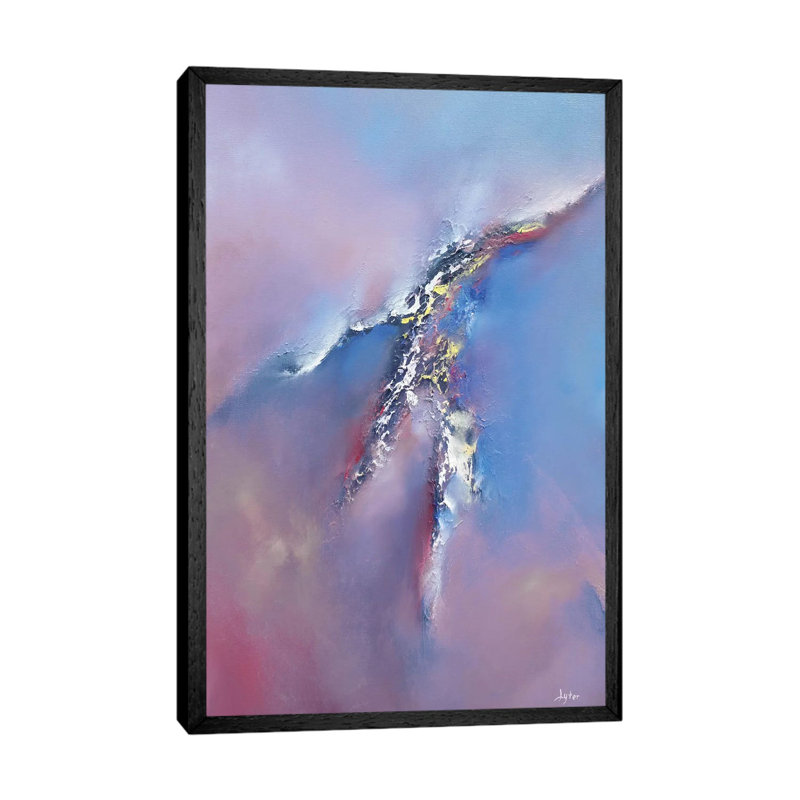 Cracks In The Sky by Christopher Lyter - Painting on Canvas, Black Framed Canvas, 66.04cm H x 20.32cm W x 3.81cm D