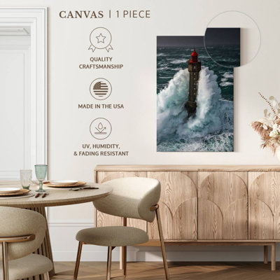 Tempête à la Jument, reproduction sur toile