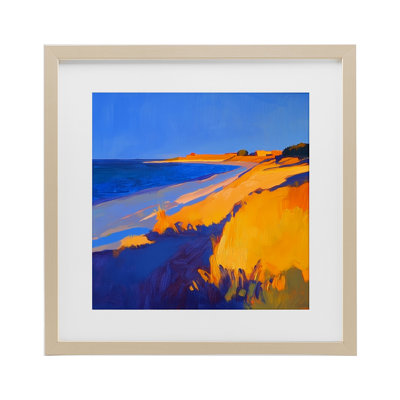 Complimentary Coast Seascape Framed Print Under Glass, design by Walker Noble