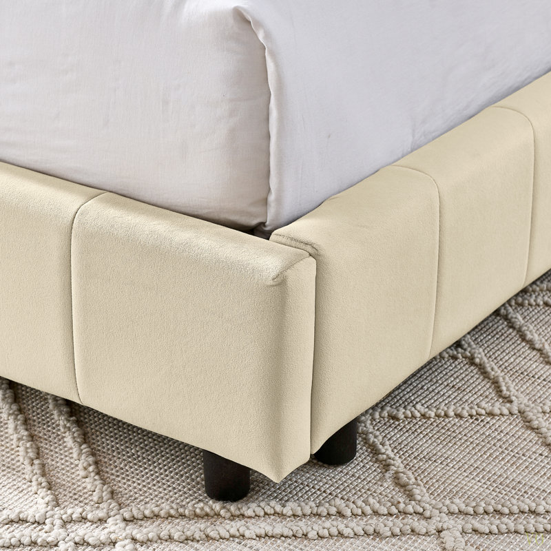 Full Size Upholstered Tufted  Bed Frame, Sofa Bed Frame With Comfortable Backrest And Armrests, Full Size Bed For Bedroom, Living Room,Velvet (80.5''*59''*30.5'')