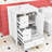 24-Inch Bathroom Vanity Cabinet with Adjustable Shelf and 3 Drawers-426416574-411922140