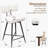 Swivel Counter Height Bar Stools Set, 26" Leather Kitchen Swivel Counter Stools for Kitchen Island-2131609139-2131609141