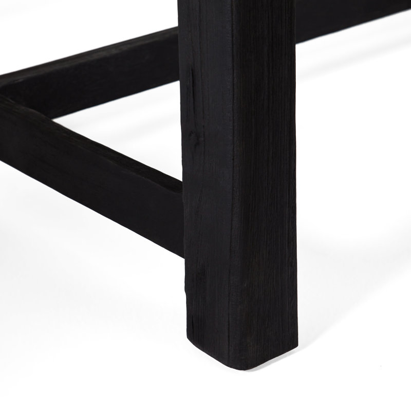 Banc d'extérieur à deux tons en bois, lambris, hauteur de 18 pouces, banc de patio au design rustique unique, deux tons, style, 14,5 de profondeur, confortable pour socialiser