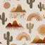 Décoration murale géométrique désert cactus