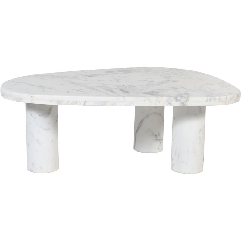 Messina Coffee Table, White Marble