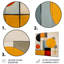 Art géométrique circulaire équilibre - salon Mid-Century Wall Art-822426132-822426134