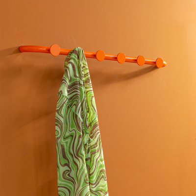 Retro Steel Wall 6 - Hook Coat Rack