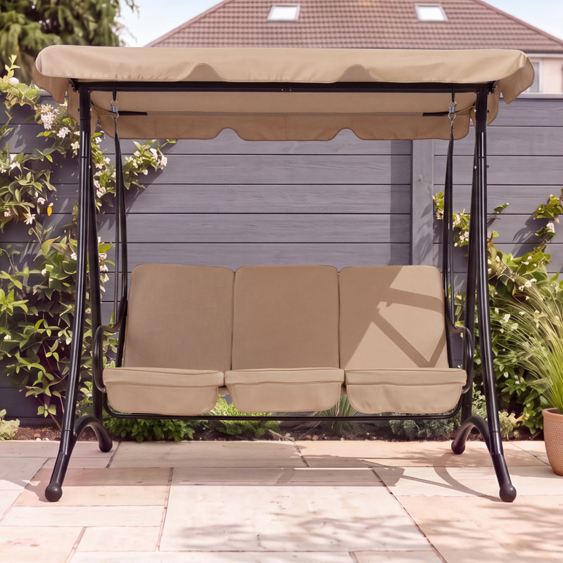 3 Person Porch Swing with Canopy
