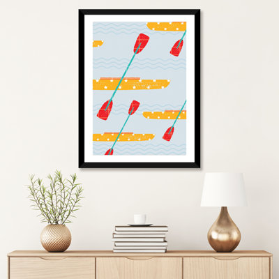 On the Water Kayaks - impression d'art graphique