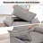 Experience Ultimate Softness with Our Luxurious Oversized Premium Chenille Armchair and a Half, Complete with Accent Pillow -1431446529