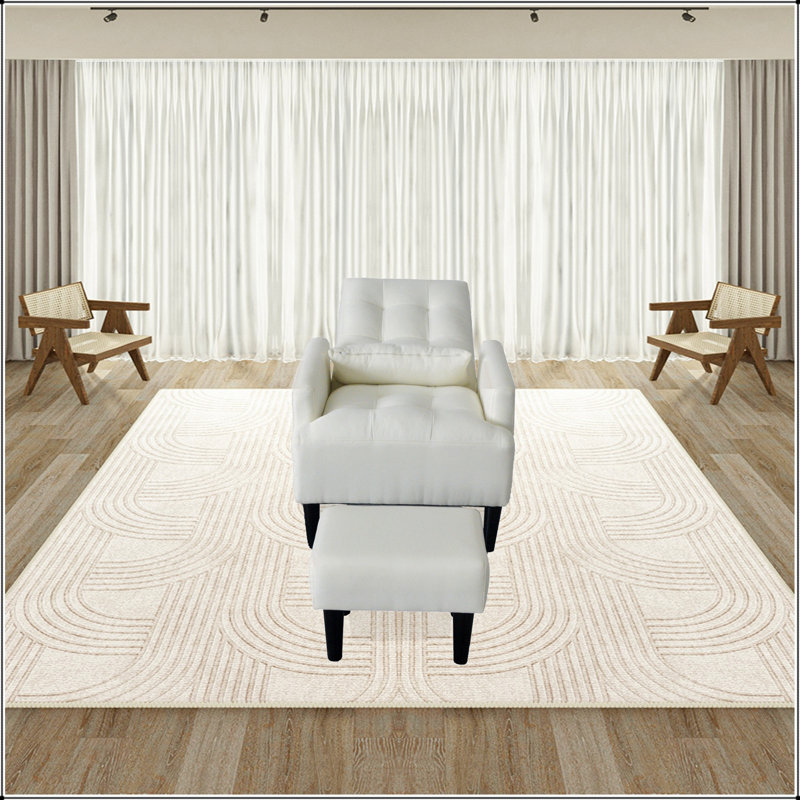 Fauteuil inclinable moderne avec repose-pieds