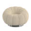 Fauteuil d'appoint pivotant blanc