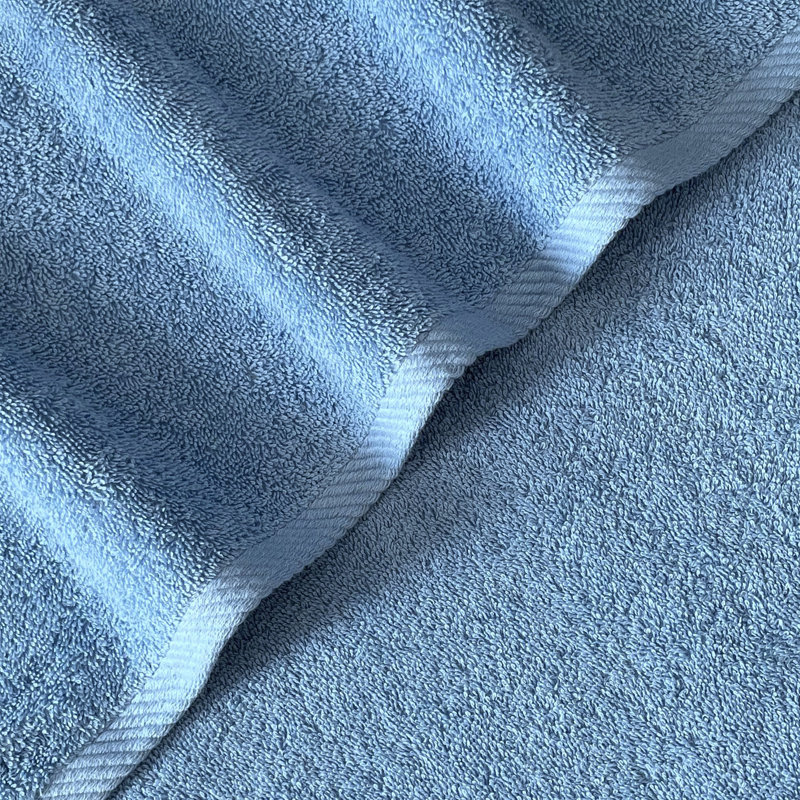 Serviette 100% coton Swift Home, luxueusement douce, très absorbante, à séchage rapide, Bleu, 19x28 inch