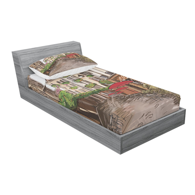 Microfiber Sheet Set, Twin Sheet Set with Fitted Sheet