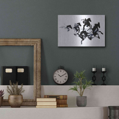 Luxe Metal Art 'Black Horses' By Robert Farkas, Me " Black Horses " by Robert Farkas